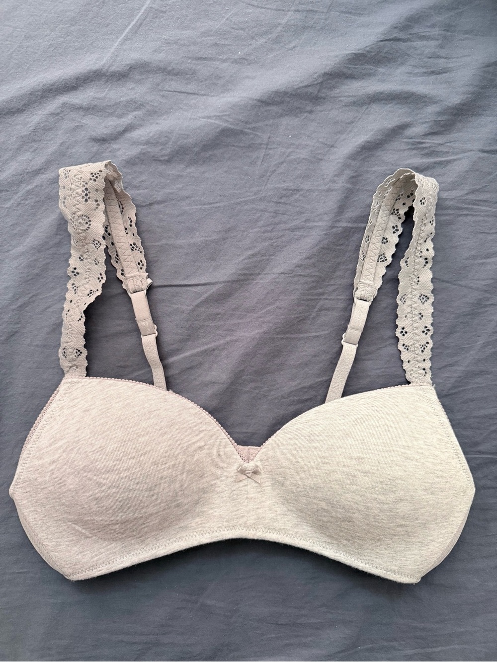 aerie lace trim wireless bra